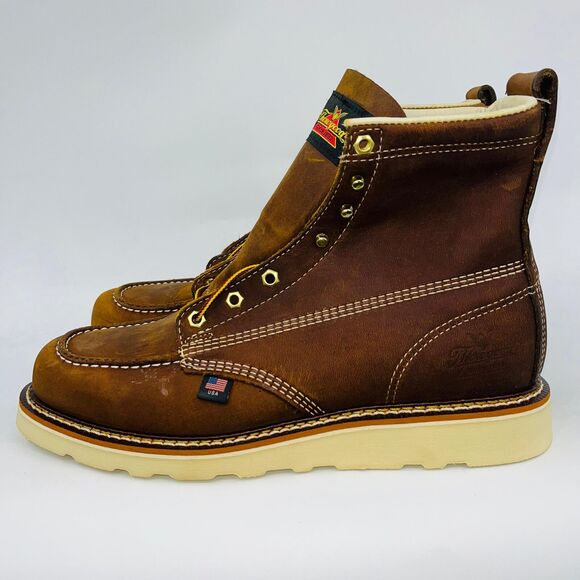 THOROGOOD 814-4203 6″ TRAIL CRAZY HORSE SOFT TOE MENS WORK BOOTS SIZE 11EE